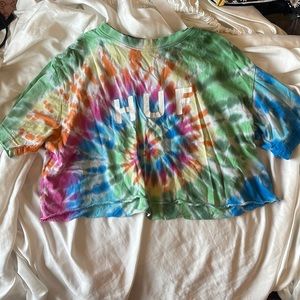 Tie-dye crop top T-shirt